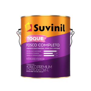 ACRILICO TOQUE FOSCO COMPLETO BRANCO 3,6LT SUVINIL
