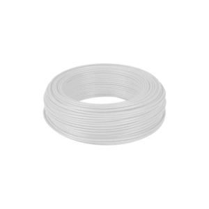 ROLO FIO FLEXIVEL 4MM BRANCO 100MT RCM 750V