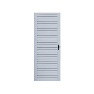 PORTA ALUMINIO PALHETA 80X210 ESAL ESQUERDA BRANCA