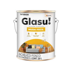 TINTA ACRILICA GLASU! GELO 3,6LT MUDA FACIL