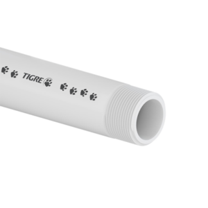 TUBO ROSCA BRANCO 1" TIGRE 6M