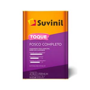 ACRILICO TOQUE FOSCO COMPLETO BC 16 LT SUVINIL