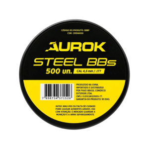 ESFERA AUROK STEEL BBS 4,5MM CROMADA 500 SBBP