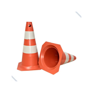 CONE SINALIZACAO PVC 50CM LARANJA/BRANCO KTELI