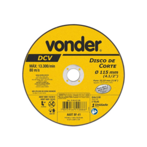 DISCO CORTE VONDER 4,1/2" FINO